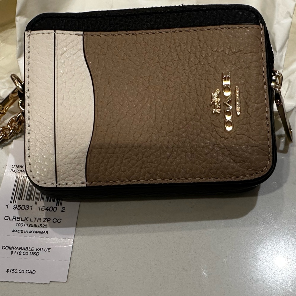 Coach zip case in multicolor